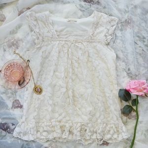 Delicate Ivory Blouse